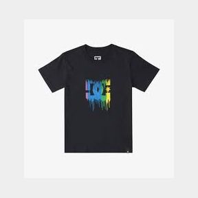 DC Boys Star Drip T-Shirt - Black - 12 Years-51462/6317 CB3