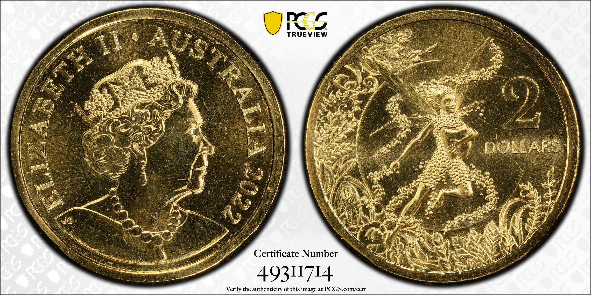 Tooth Fairy, Two Dollar, 2022, PCGS MS69