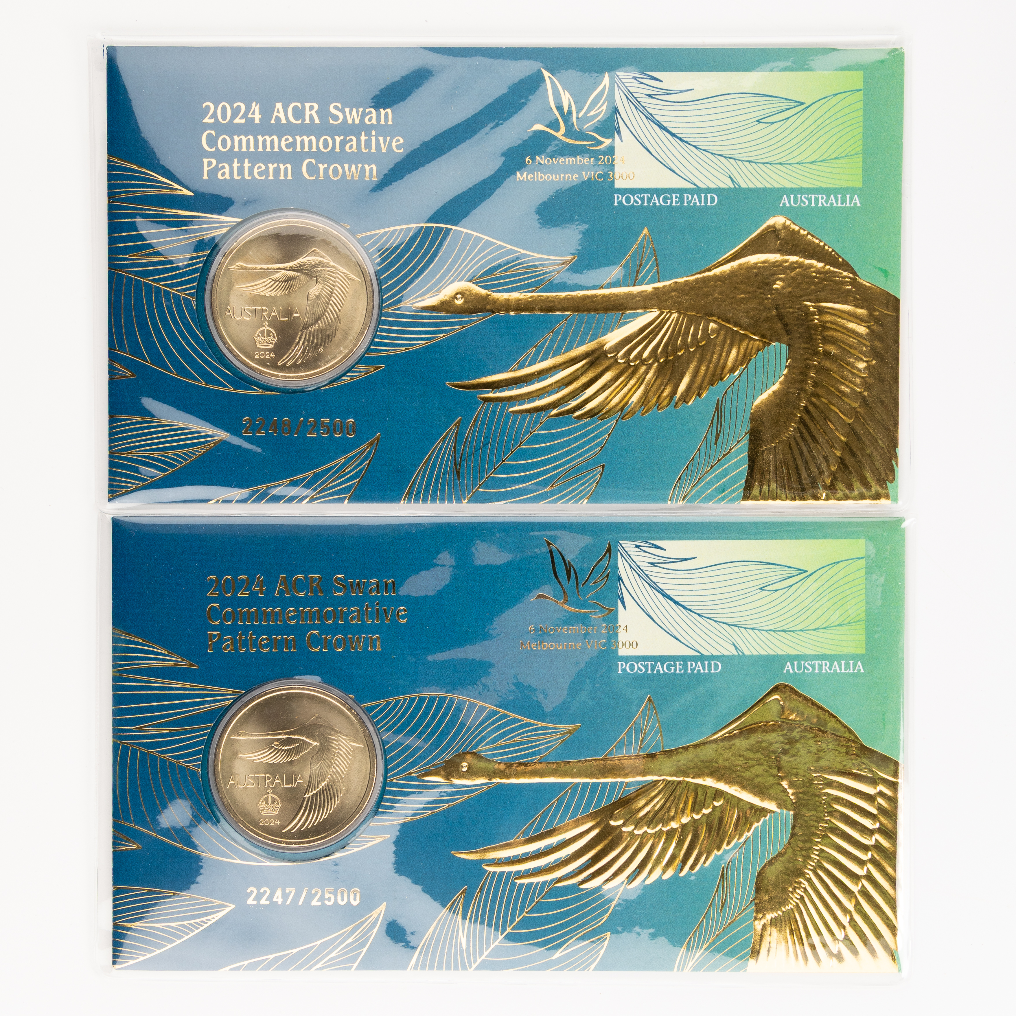 159 · ACR Swan Commemorative Pattern, Crown, 2024,  UNC