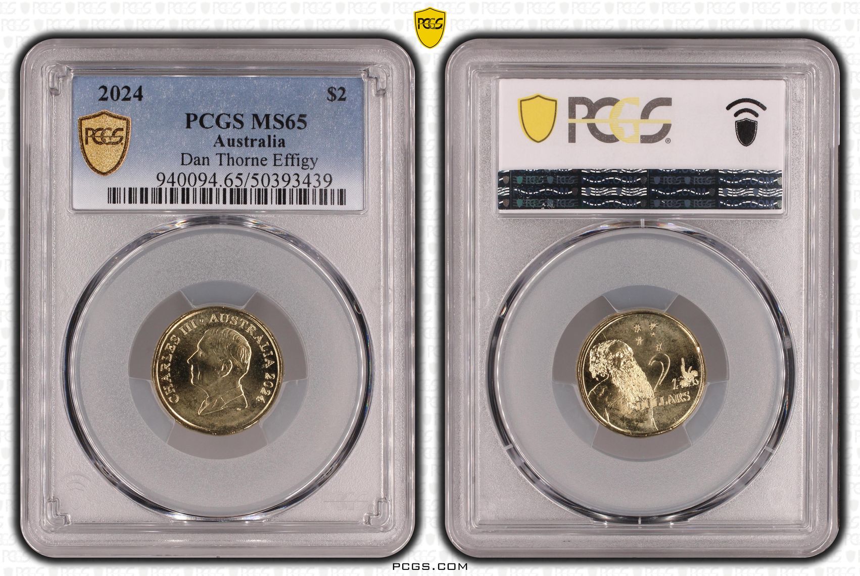 Dan Thorne Effigy , Two Dollar, 2024, PCGS MS65