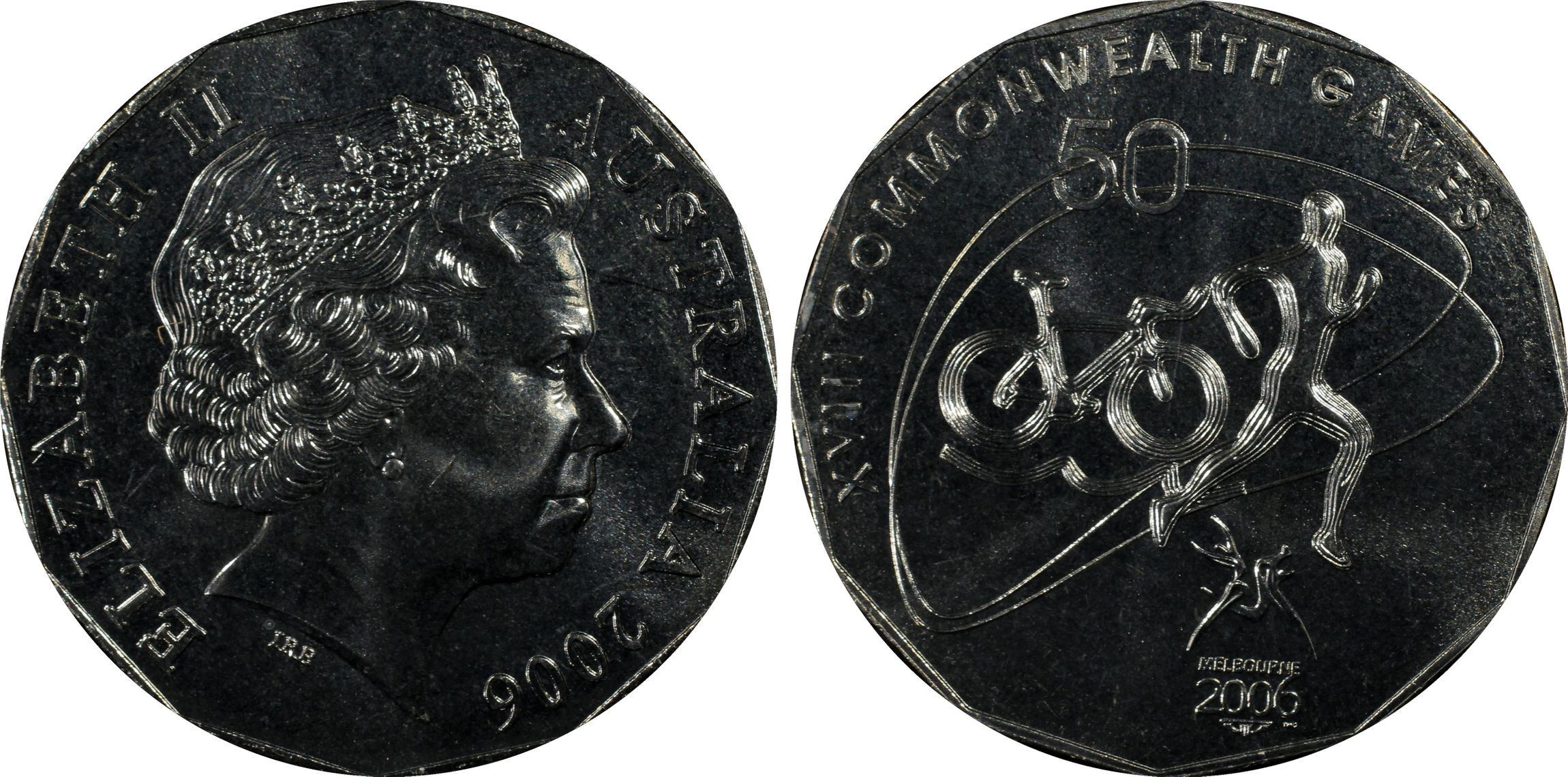 Triathlon , Fifty Cent, 2006, PCGS MS66
