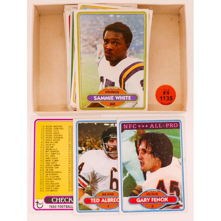 Box 36pc 1980 Topps Football Cards