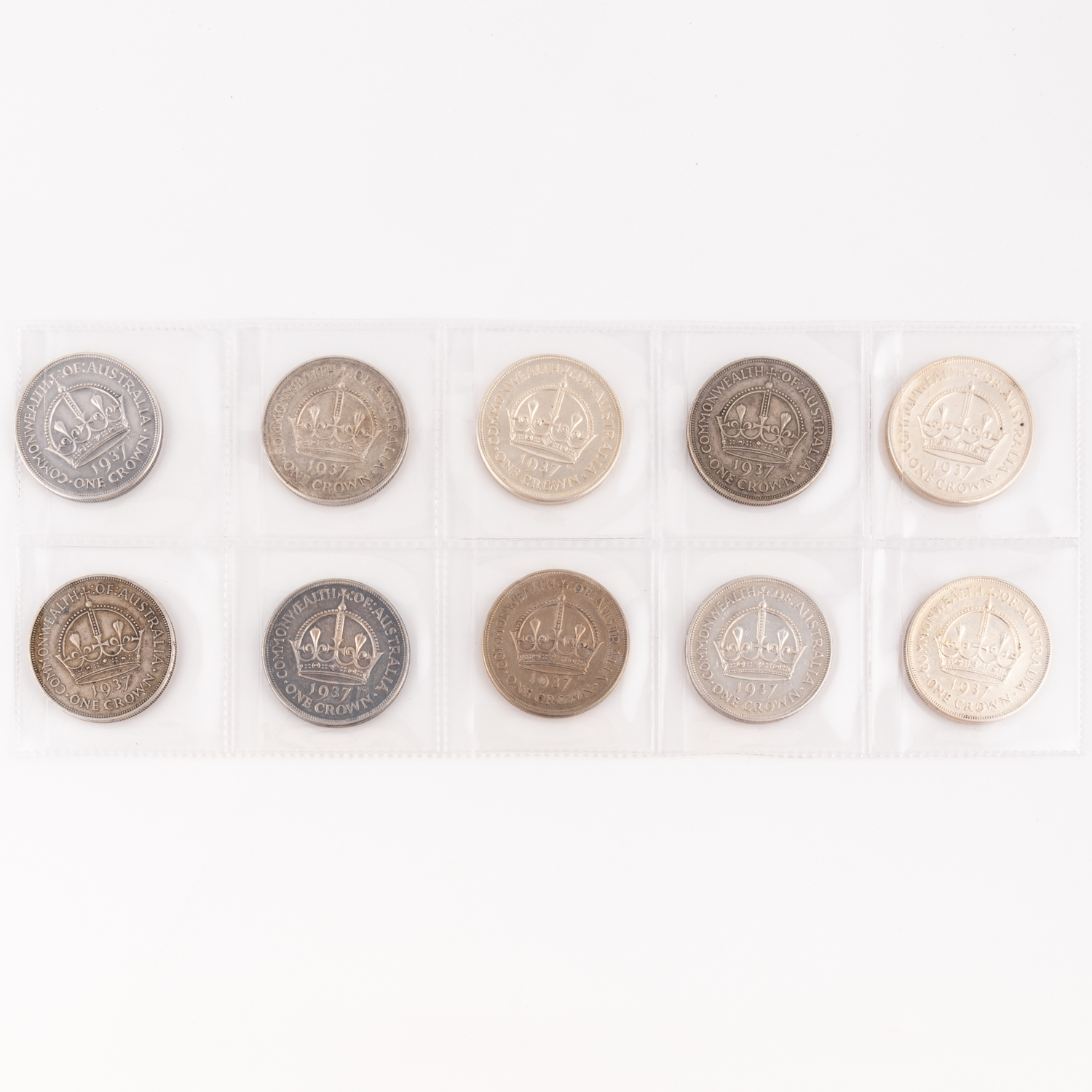 George VI, Crown, 1937, F - VF