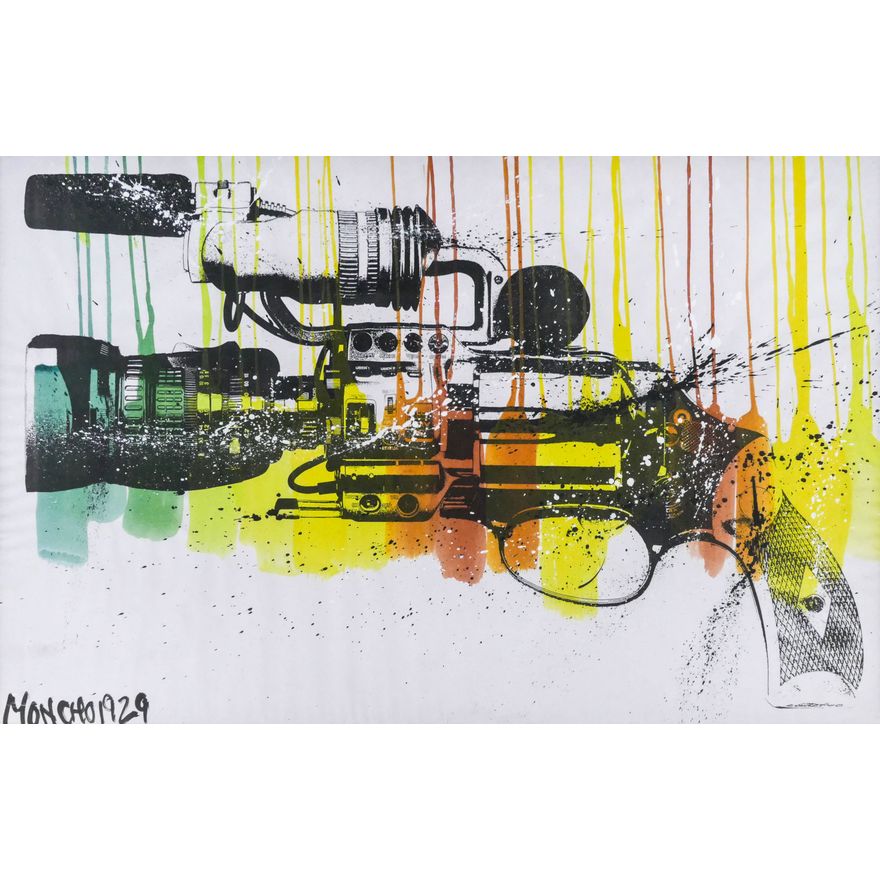Moncho 1929 ''Freedom of Speech'' Mixed Media