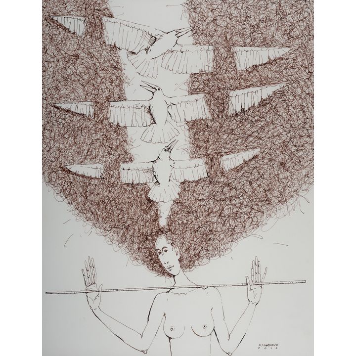 Waldemar J. Marszałek | Z cyklu Wariacje z ptakami, 2014 r.