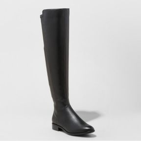 WOMENS BREANNA OVER THE KNEE RIDING BOOTS - A NEW DAY™ BLACK SZ 6