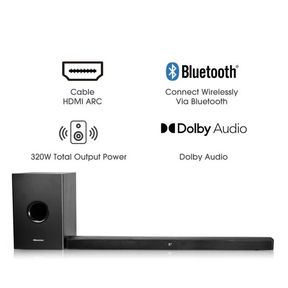 Hisense 2.1 CH 320W Bluetooth Soundbar DOLBY 2.1 HS219 BAR DEFECTIVE