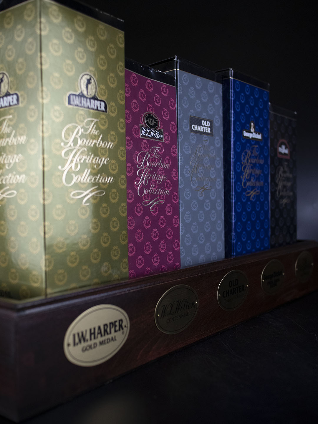 Bourbon Heritage Complete Set (5 Bottles With Commemorative Stand ...