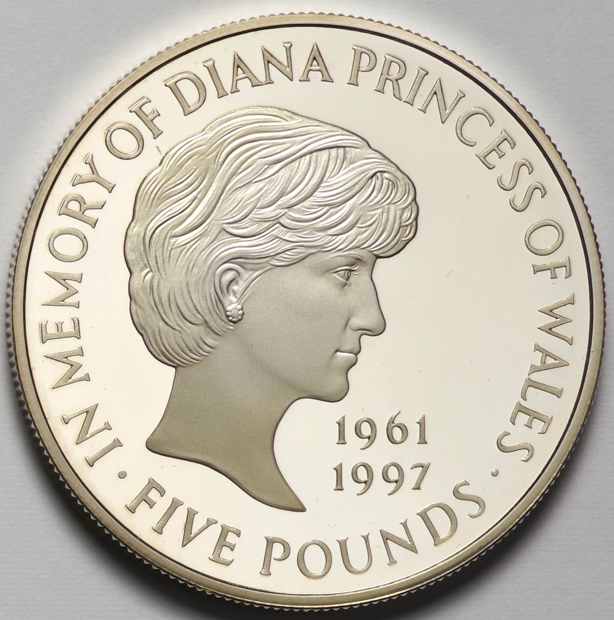 1999年 イギリス ダイアナ妃追悼 5ポンド プルーフ銀貨 (44 