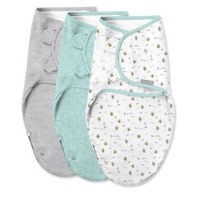 SWADDLEME BY INGENUITY EASY CHANGE SWADDLE IN SIZE SMALL/MEDIUM, FOR AGES 0-3 MONTHS, 7-14 POUNDS, UP TO 26 INCHES LONG, 3-PACK BA