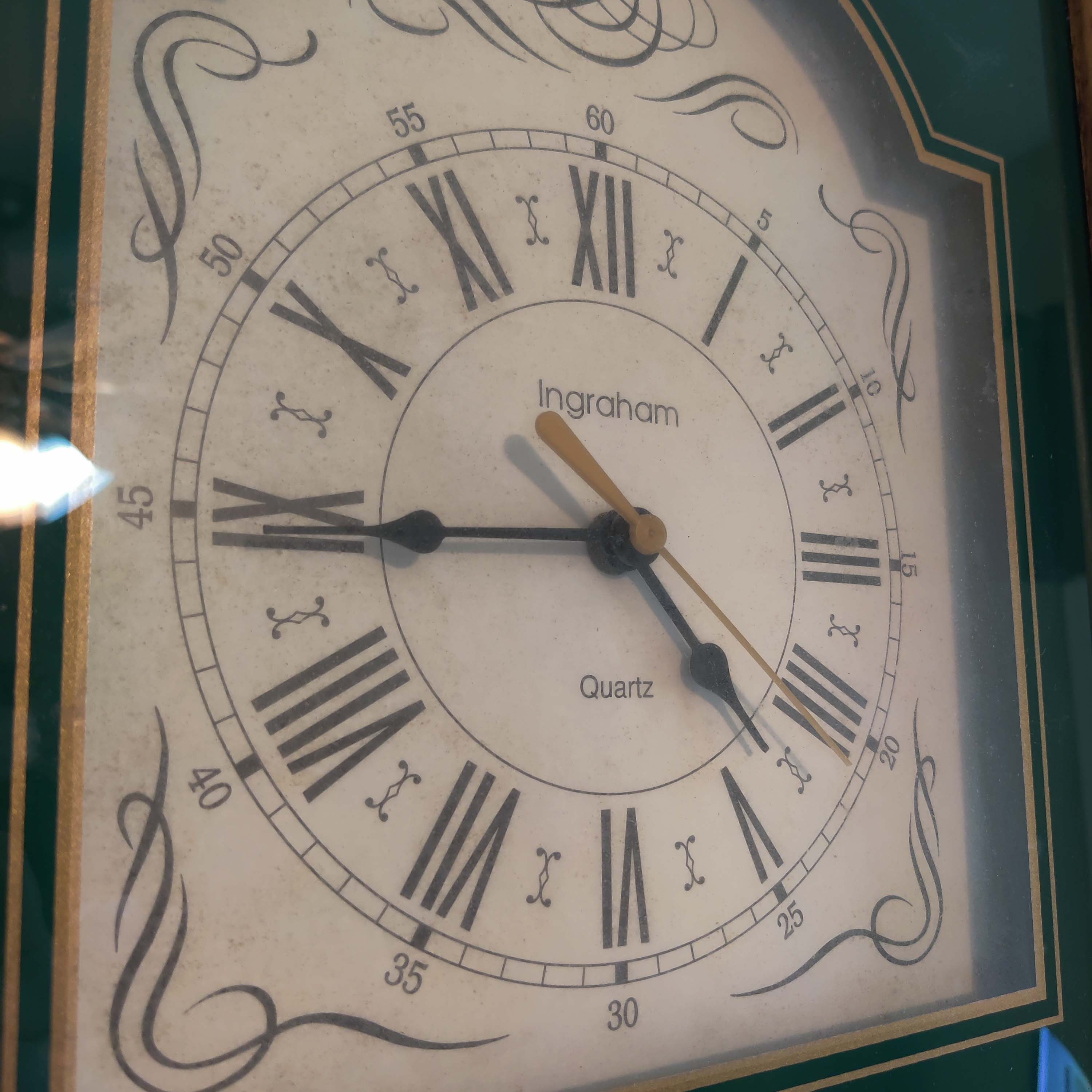 Ingraham Quartz Framed Deer Wall Clock Armstrong Family Estate