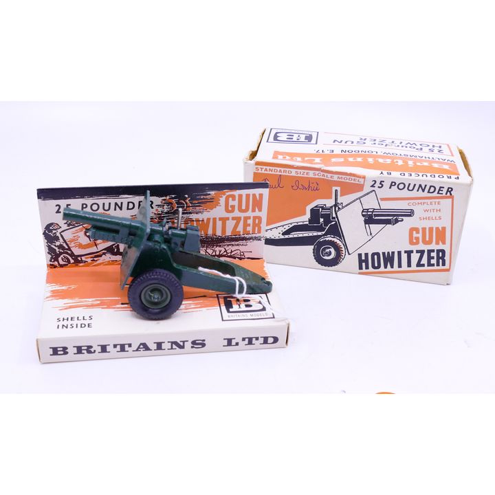 Vintage Britains Howitzer Powder Gun Toy In Box