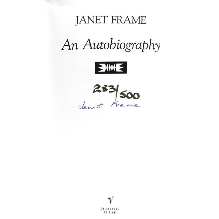 FRAME, JANET [Signed] - An Autobiography.