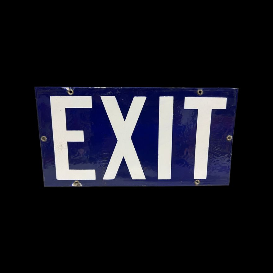Exit Porcelain Sign