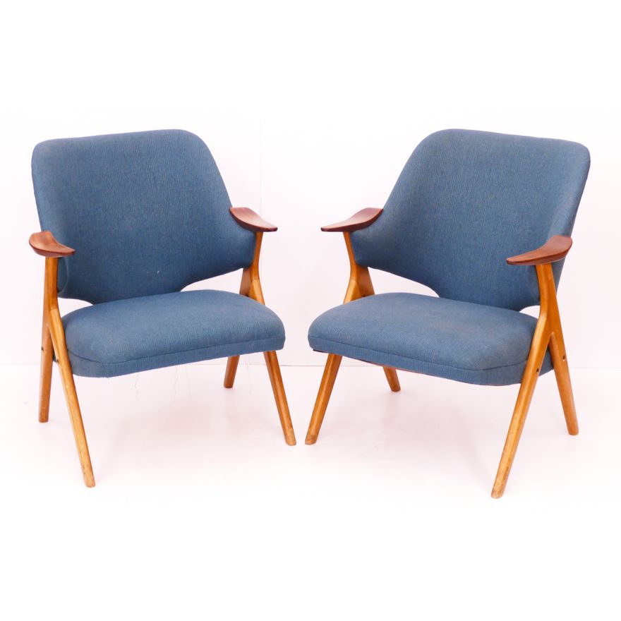 Pair Rastad & Relling Norwegian ''Blinken'' Armchairs
