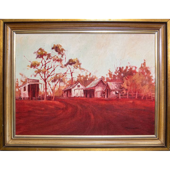 Rex Backhaus Smith, Untitled (Landscape with Buildings),