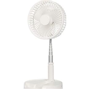 35.5cm to 101cm Height USB Rechargeable Foldable Portable Telescopic Fan White |