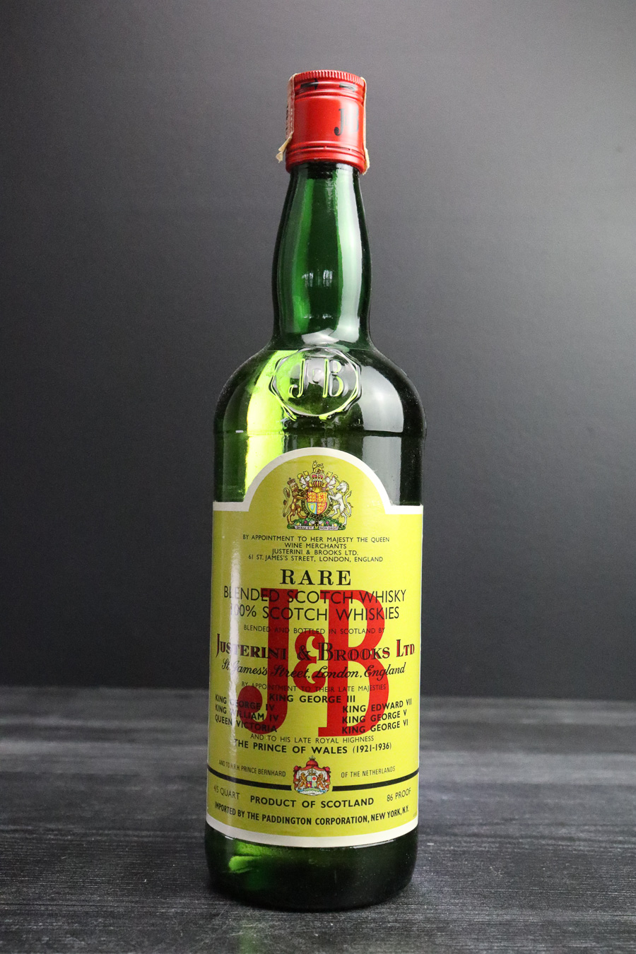Sold at Auction: J&B blended whiskey