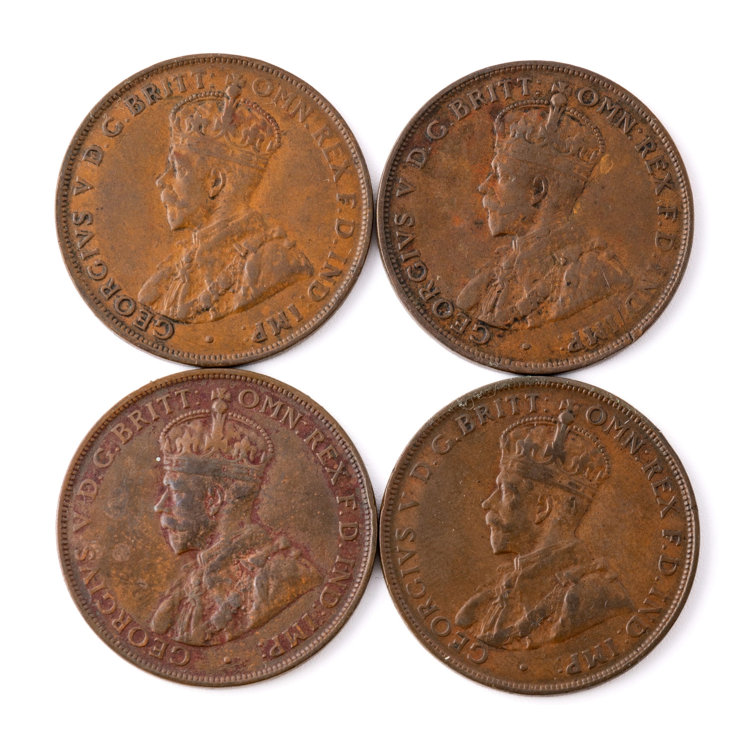 George V, Penny, 1925, F-gFine