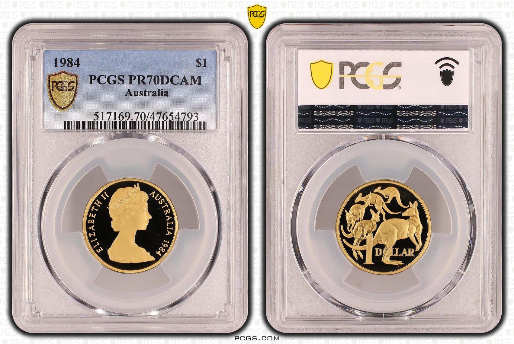 Elizabeth II, One Dollar, 1984, PCGS PR70DCAM