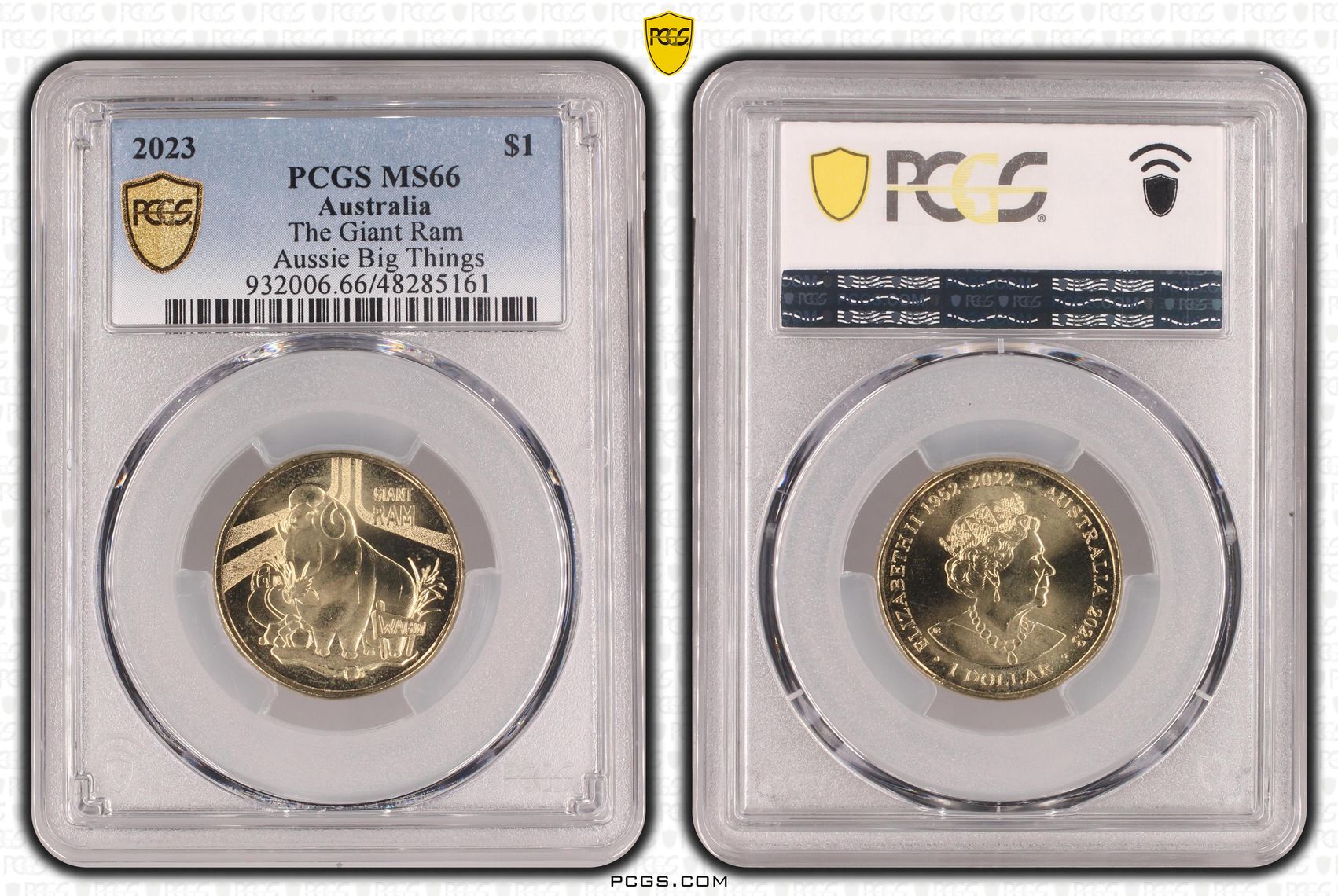 The Giant Ram Aussie Big Things, One Dollar, 2023, PCGS MS66
