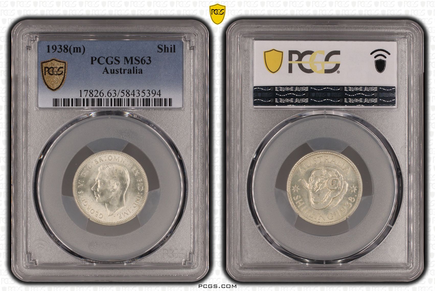 259 · Shilling, 1938(m), PCGS MS63