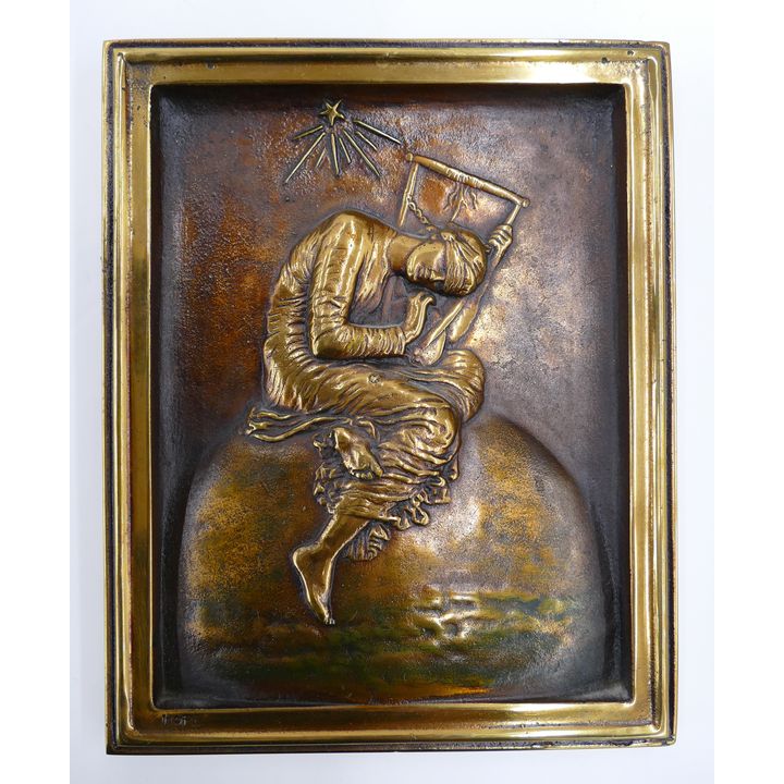 Knute Evertz Bronze 'Hope' Plaque