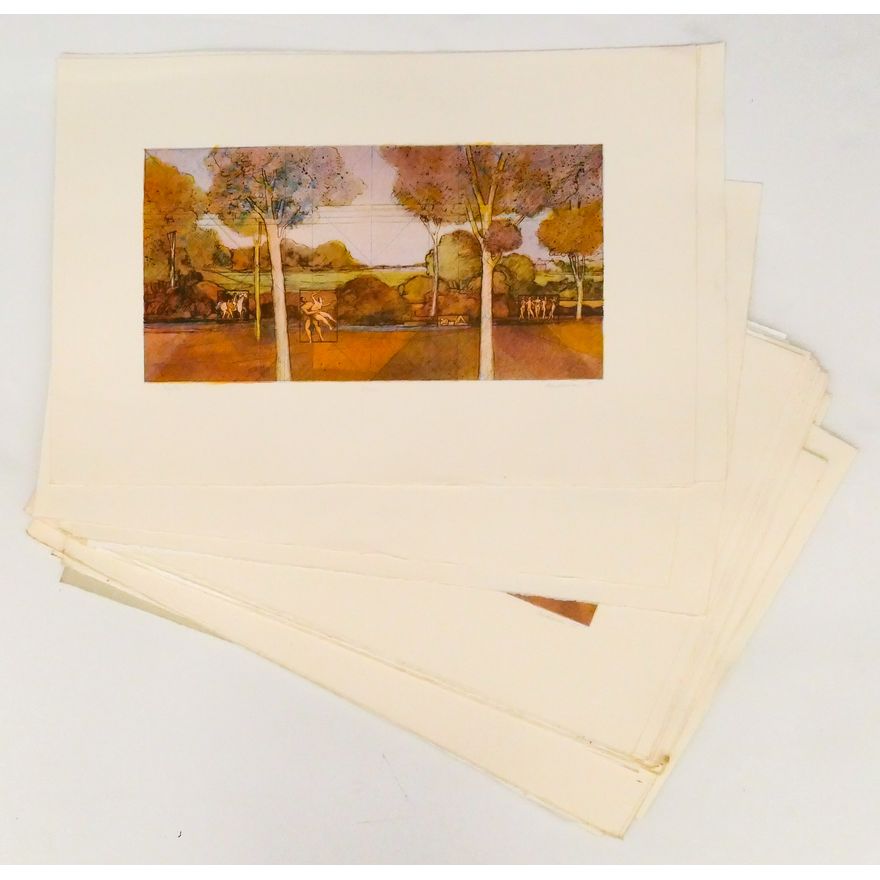 46pc Robert Buchanan ''Myths'' Lithographs
