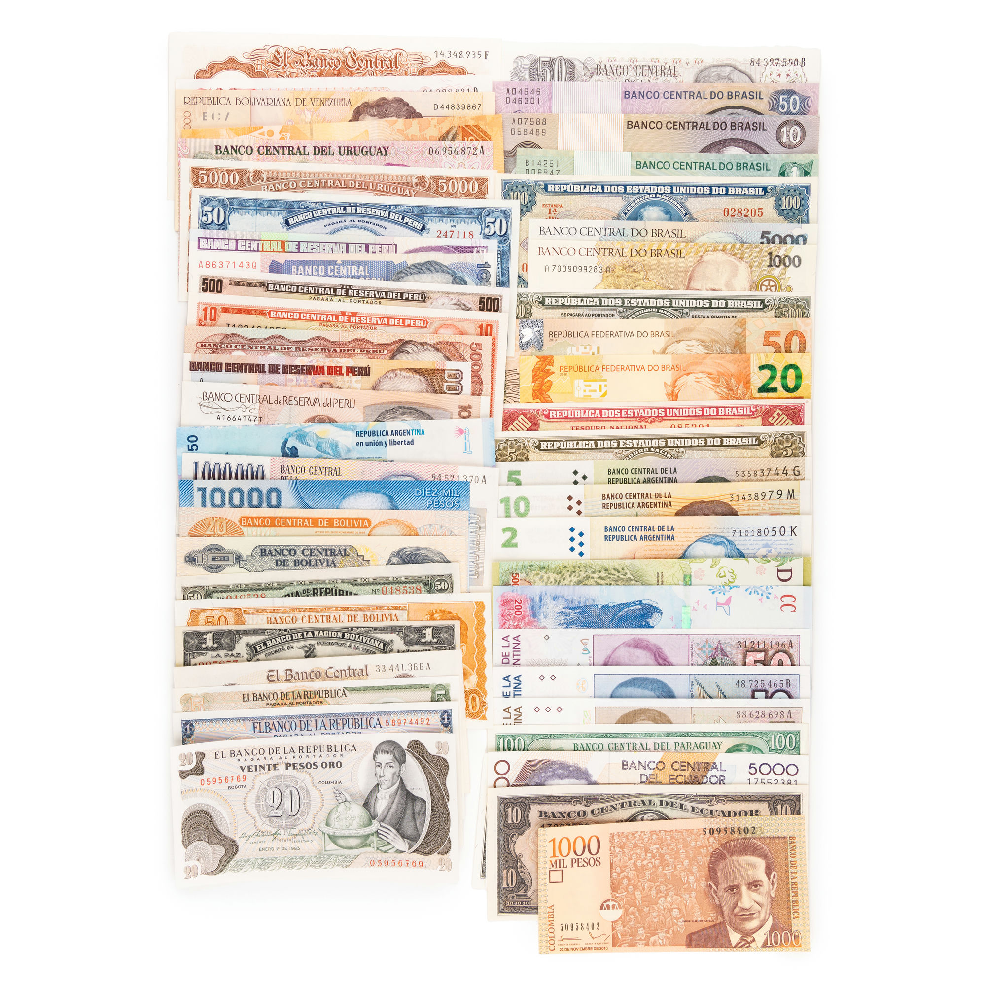South America, Miscellaneous, Accumulation, 1960 - 2000s, VF - UNC