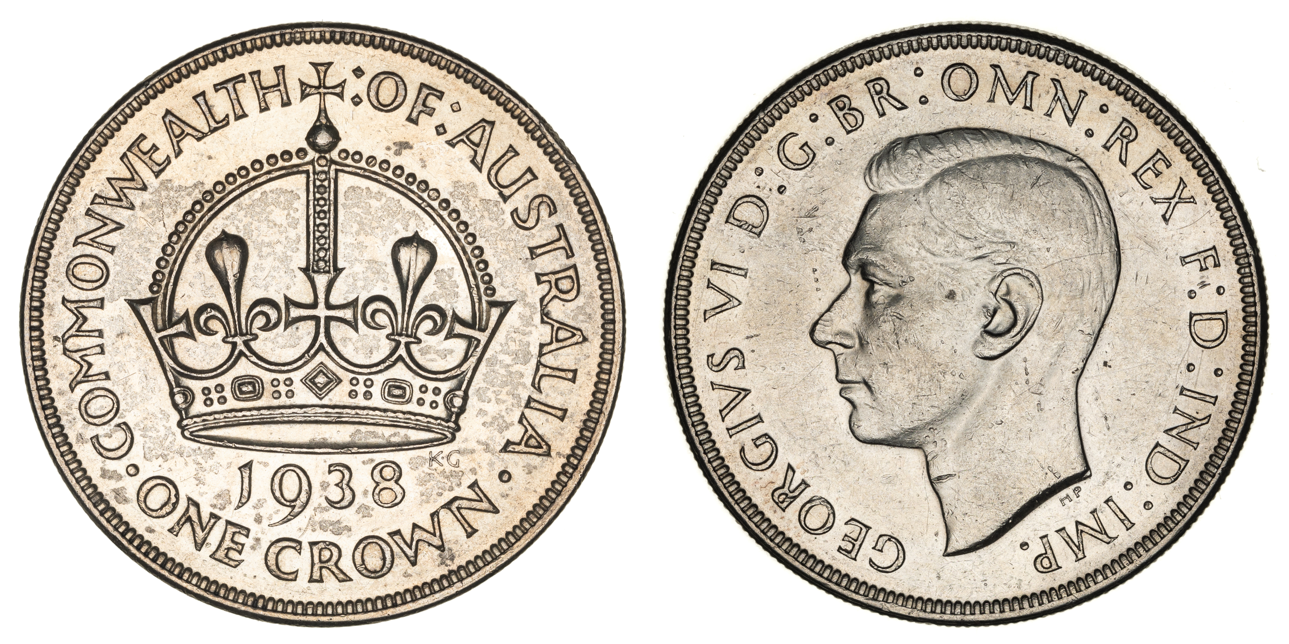 George VI, Crown, 1938, aEF