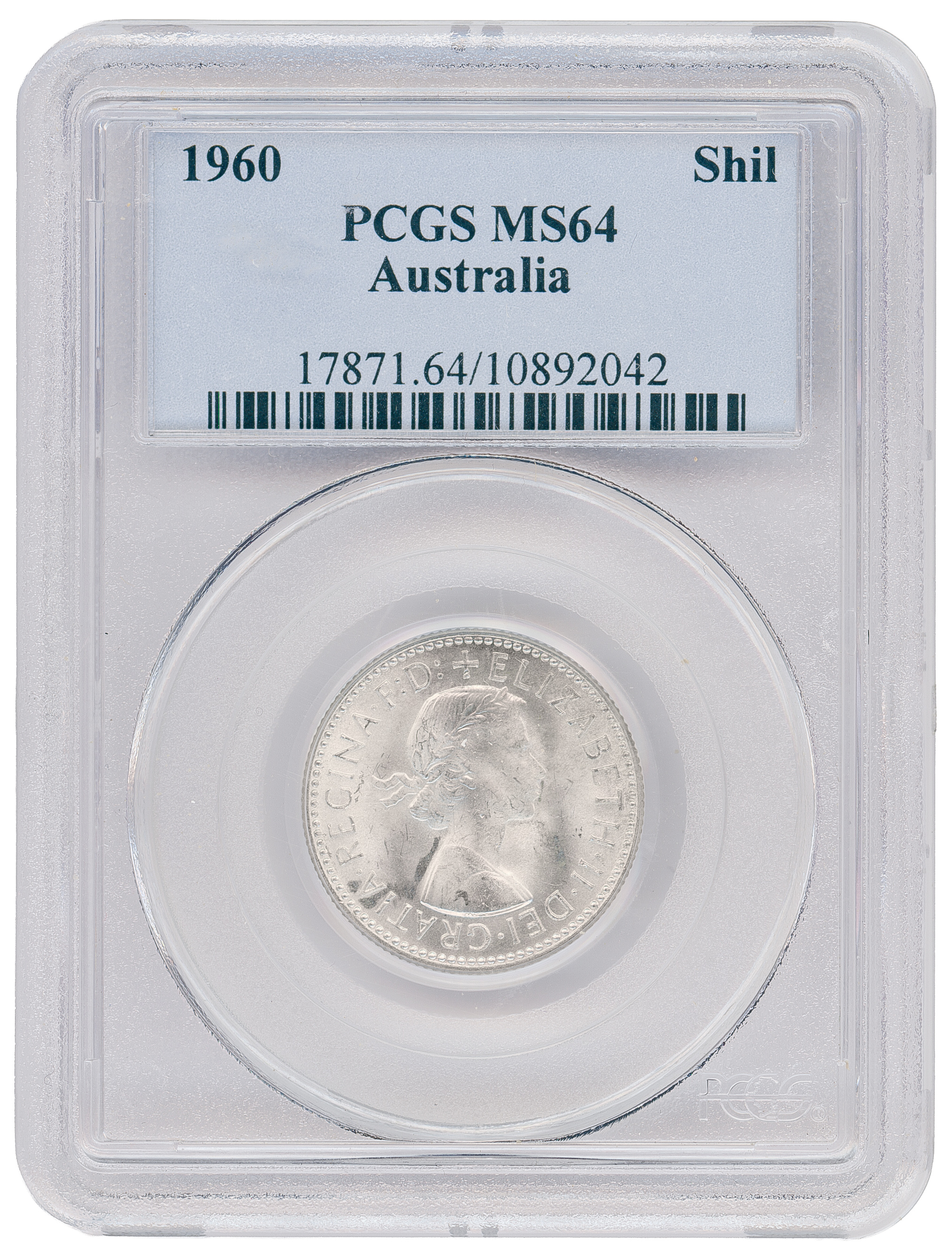 Shilling, 1960(m), PCGS MS64