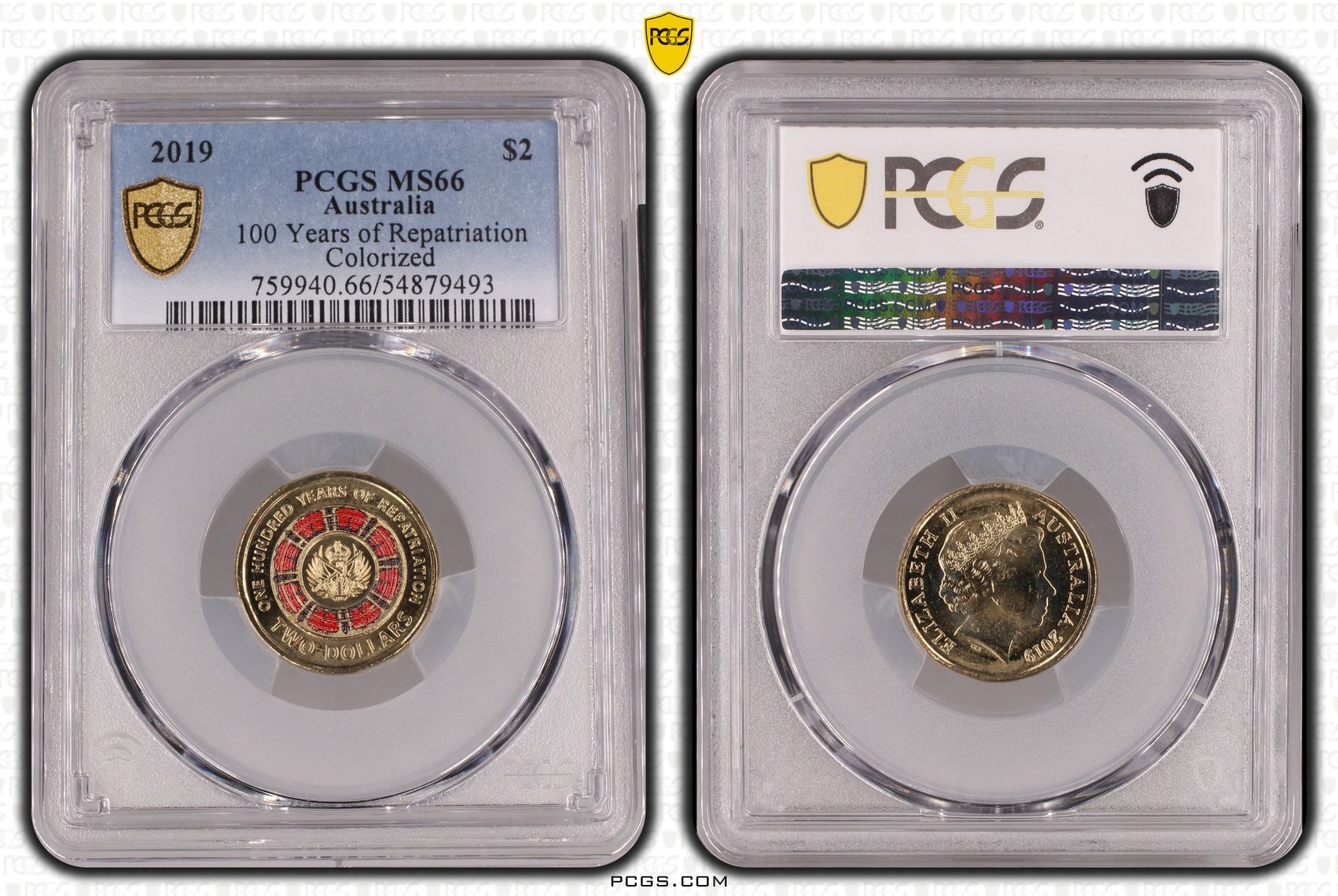 100 Years of Repatriation - Colorized, Two Dollar, 2019, PCGS MS66