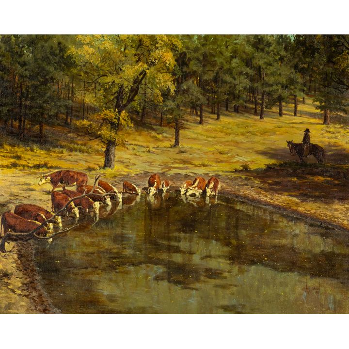 Bill Owen (1942-2013), Watering Hole, 1972