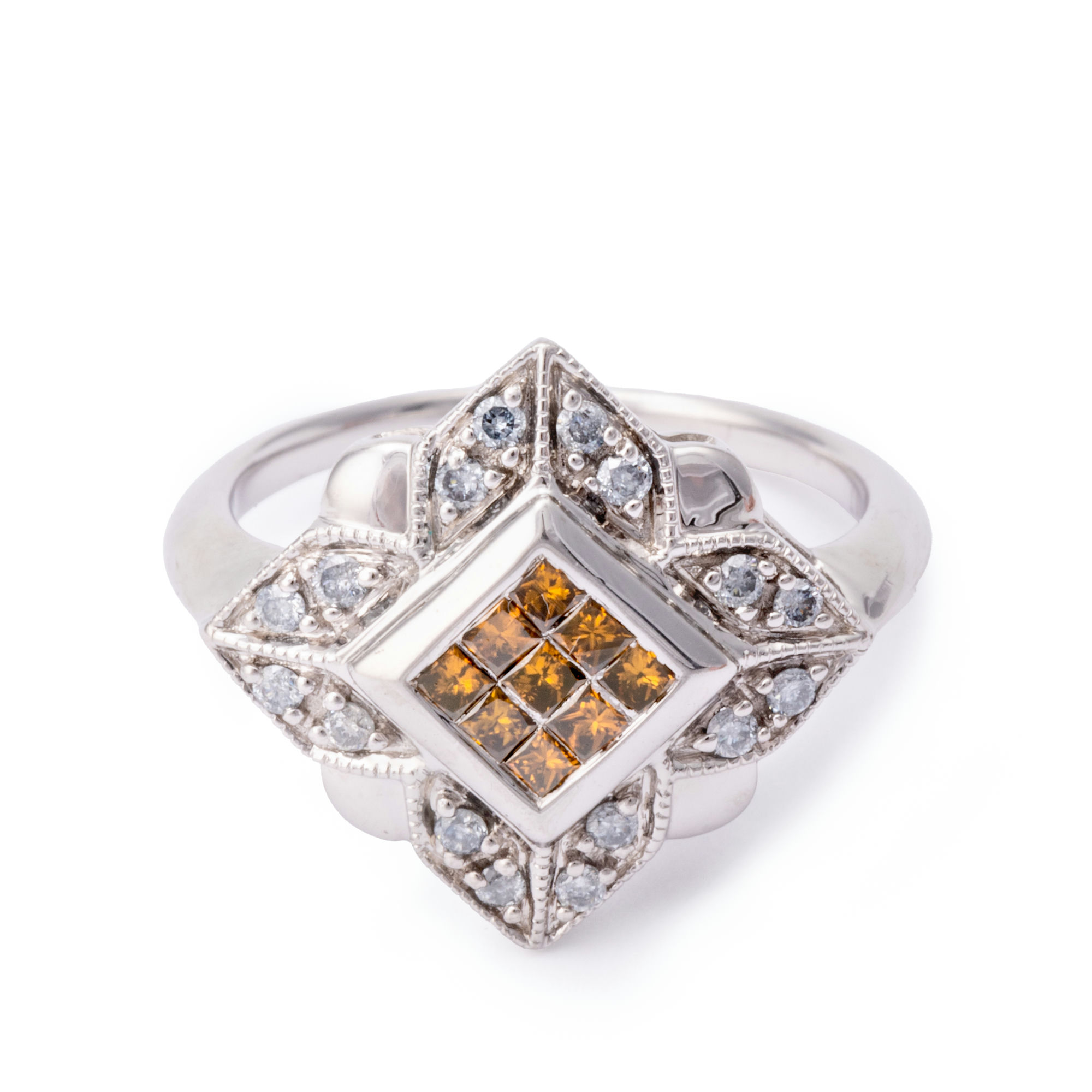 Diamond Dress Ring 9ct Gold,