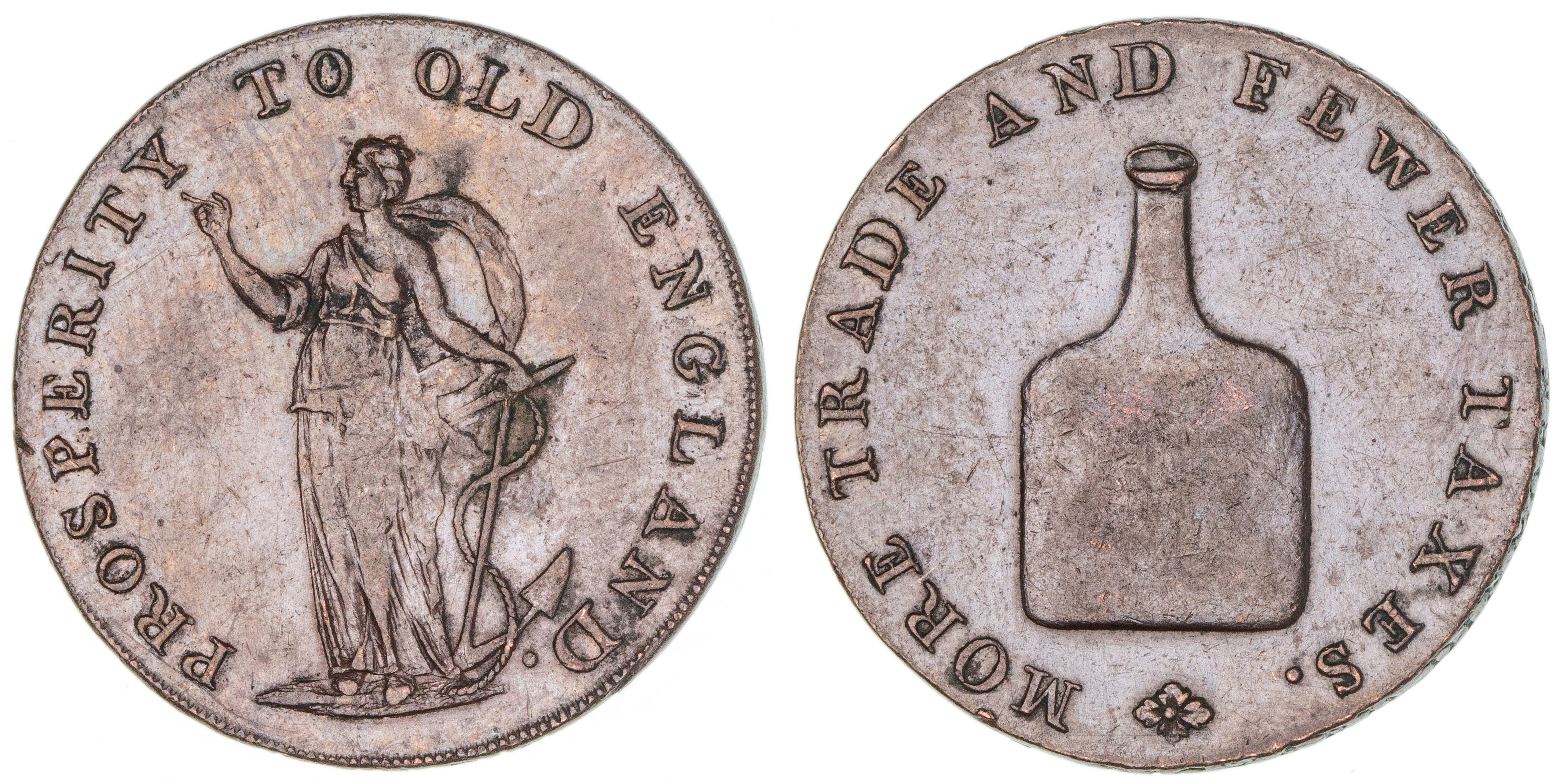 Great Britain, Halfpenny, 1792, gVF