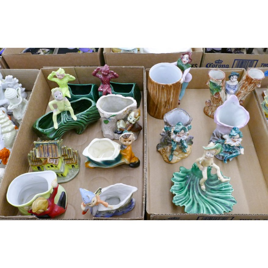 2 Boxes Japanese Pixie Planters etc.