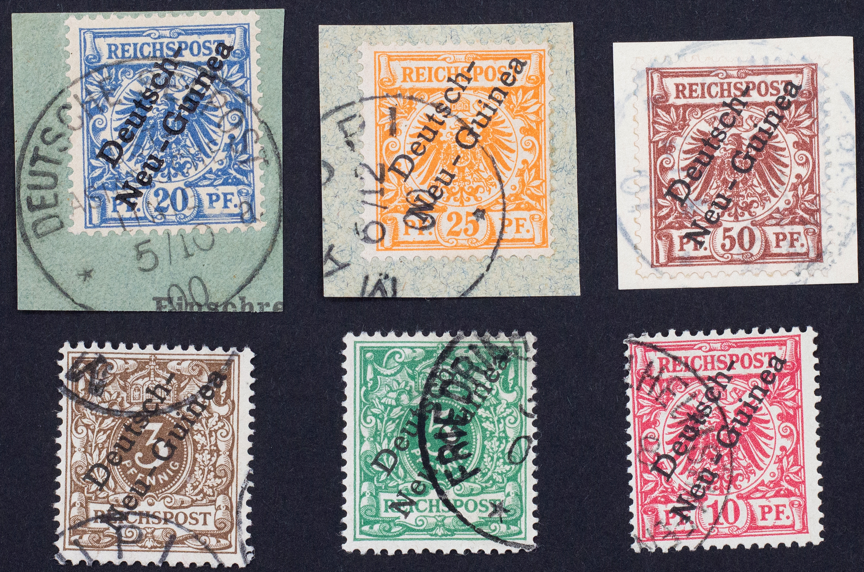 Nauru, German Overprints, 1897, Fine