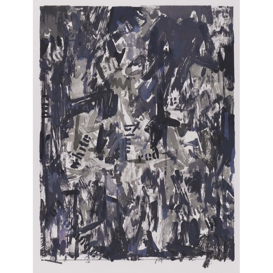 Jasper Johns ''False Start II'' 1975 Lithograph