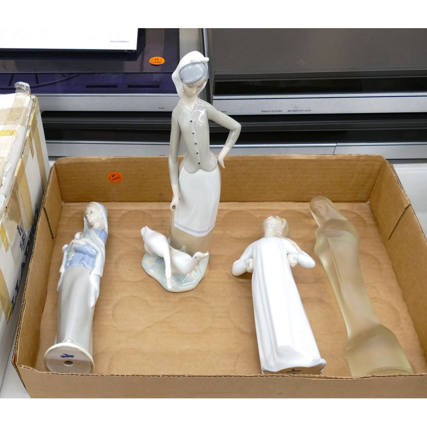 Box Lladro Porcelain Figurines etc.