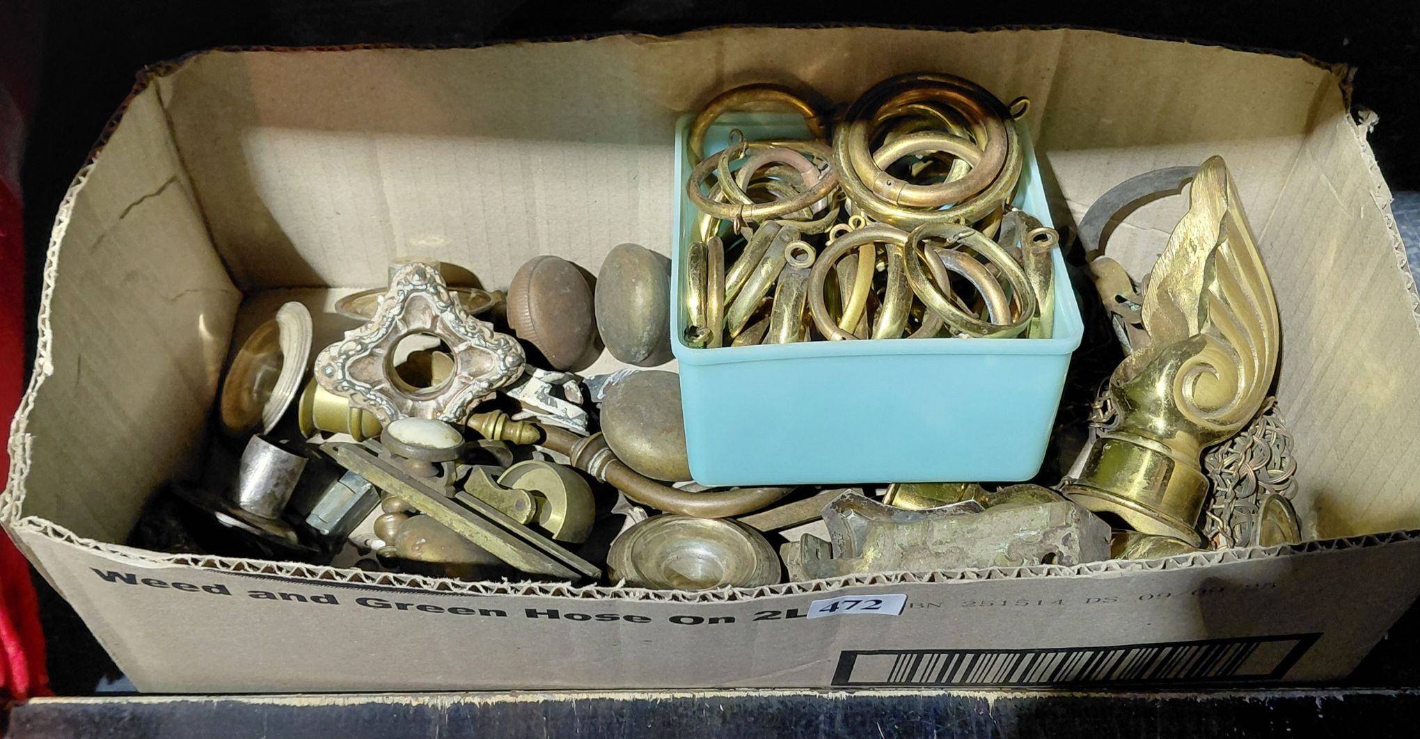 QTY DOOR FURNITURE AND CANDELABRA PARTS