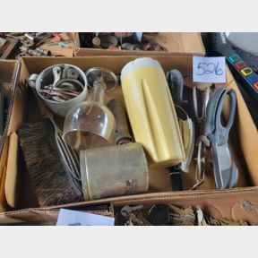 Aluminum measuring tools, cutters, beaters, other misc