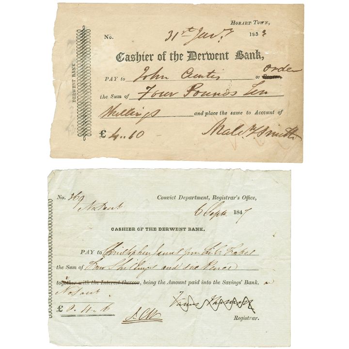 Derwent Bank 1833 & 1847