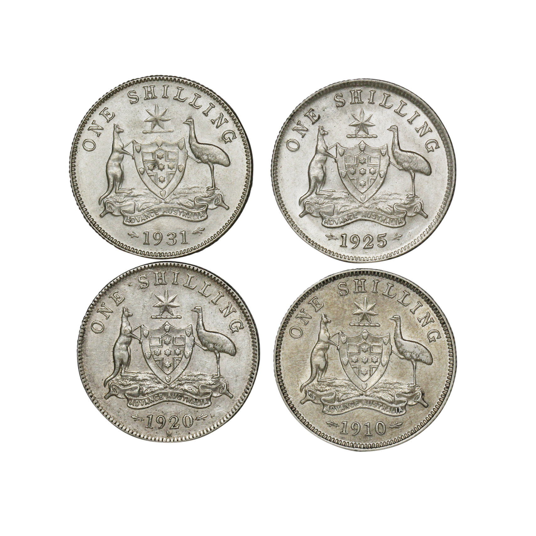 991. · Group, George V, Shilling, VF - gEF