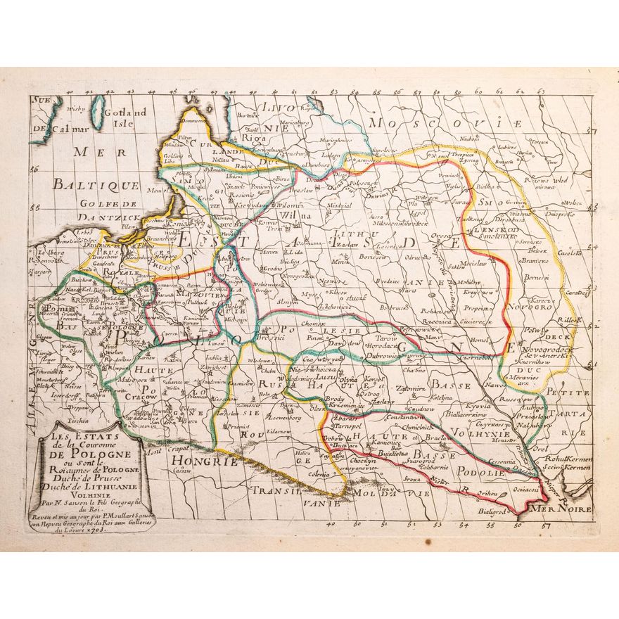 Nicolas Sanson | Les Estats de la Couronne de Pologne
