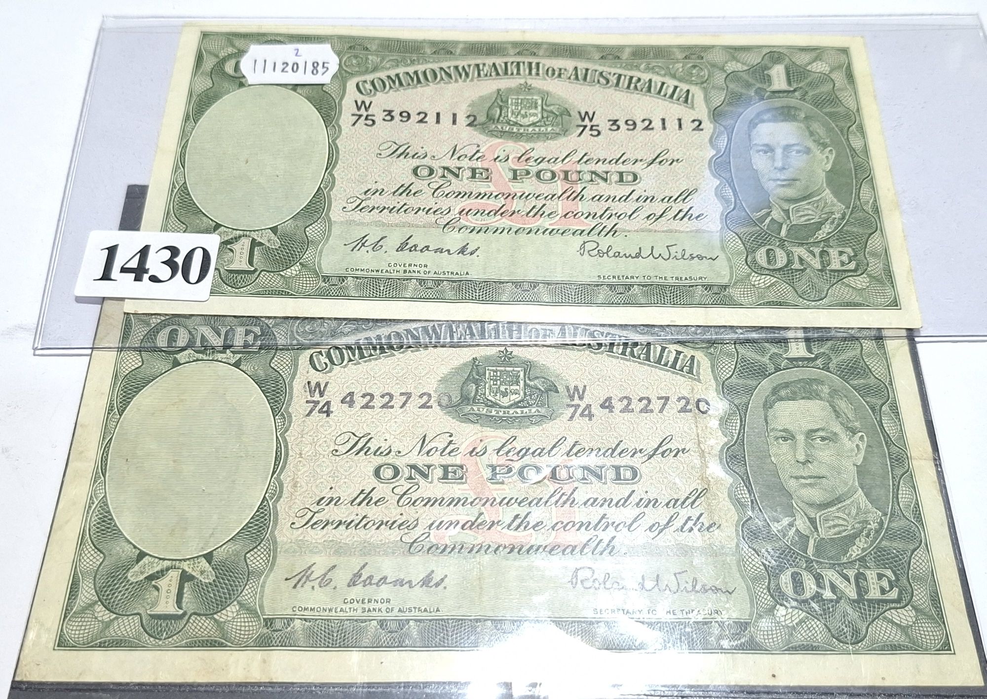 Commonwealth Of Australia Banknotes