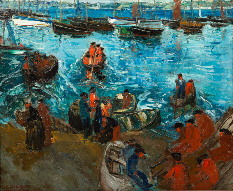 Kamesuke Hiraga
(Japanese, 1890-1971)
Fishermen, 1929