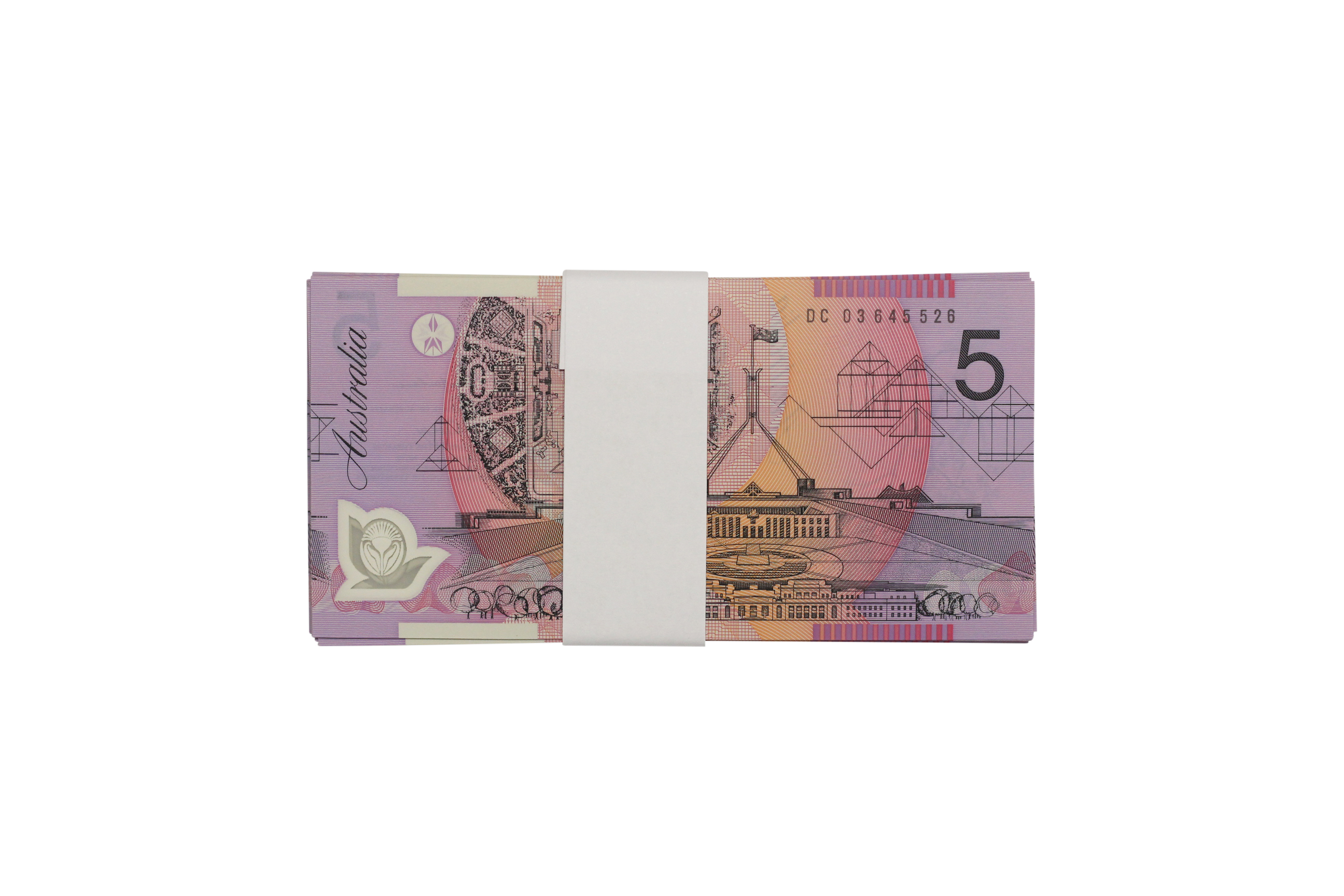 2152. · Bundle, MacFarlane/Henry, Five Dollars,  2003, UNC