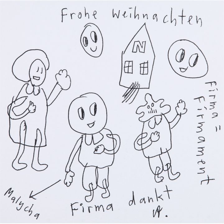 André Butzer Untitled (Frohe Weihnachten ...) 2021