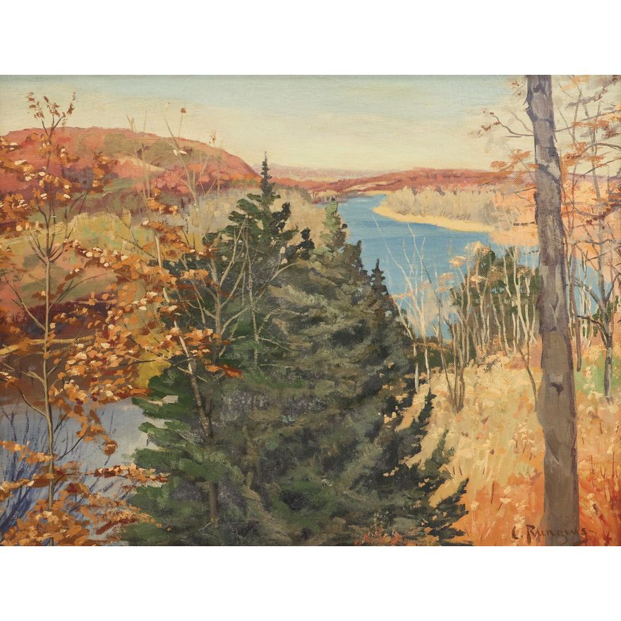 Carl Rungius ''Autumn Landscape'' Oil
