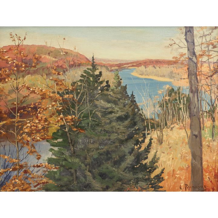 Carl Rungius ''Autumn Landscape'' Oil